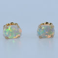 14K Gold | YG Natural Opal Earrings