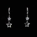 14K Gold | WG Huggy Star Earrings
