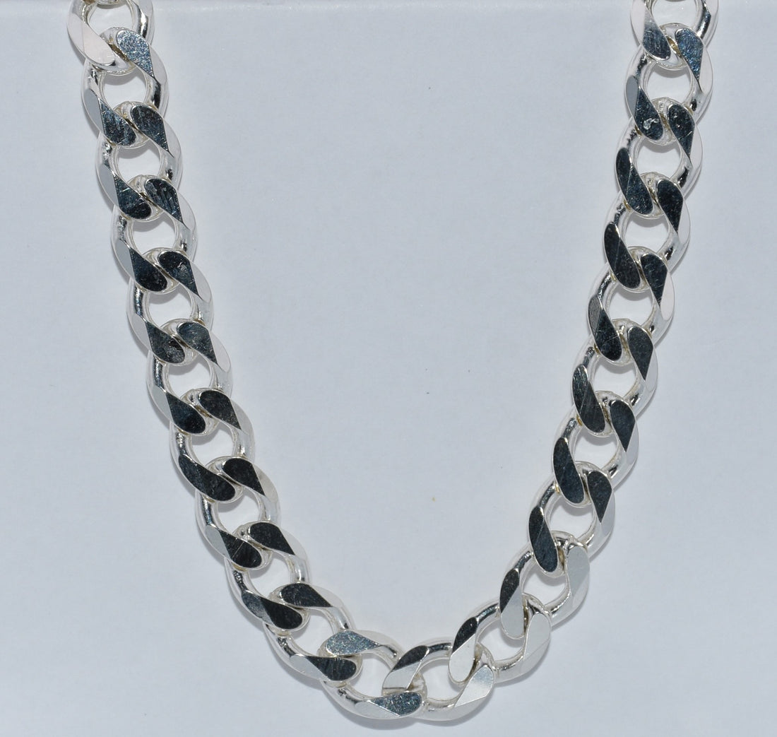 Sterling Silver | Thick Curb Chain Necklace