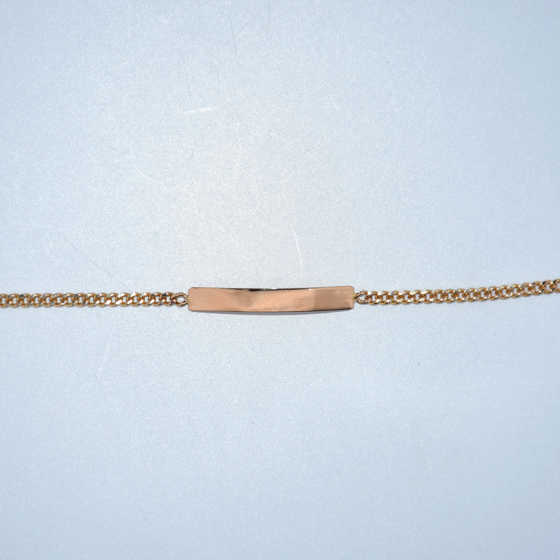 19.2K Portuguese Gold | Kids Curb ID Bracelet