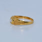 19.2K Portuguese Gold | Bezel Round CZ Ring
