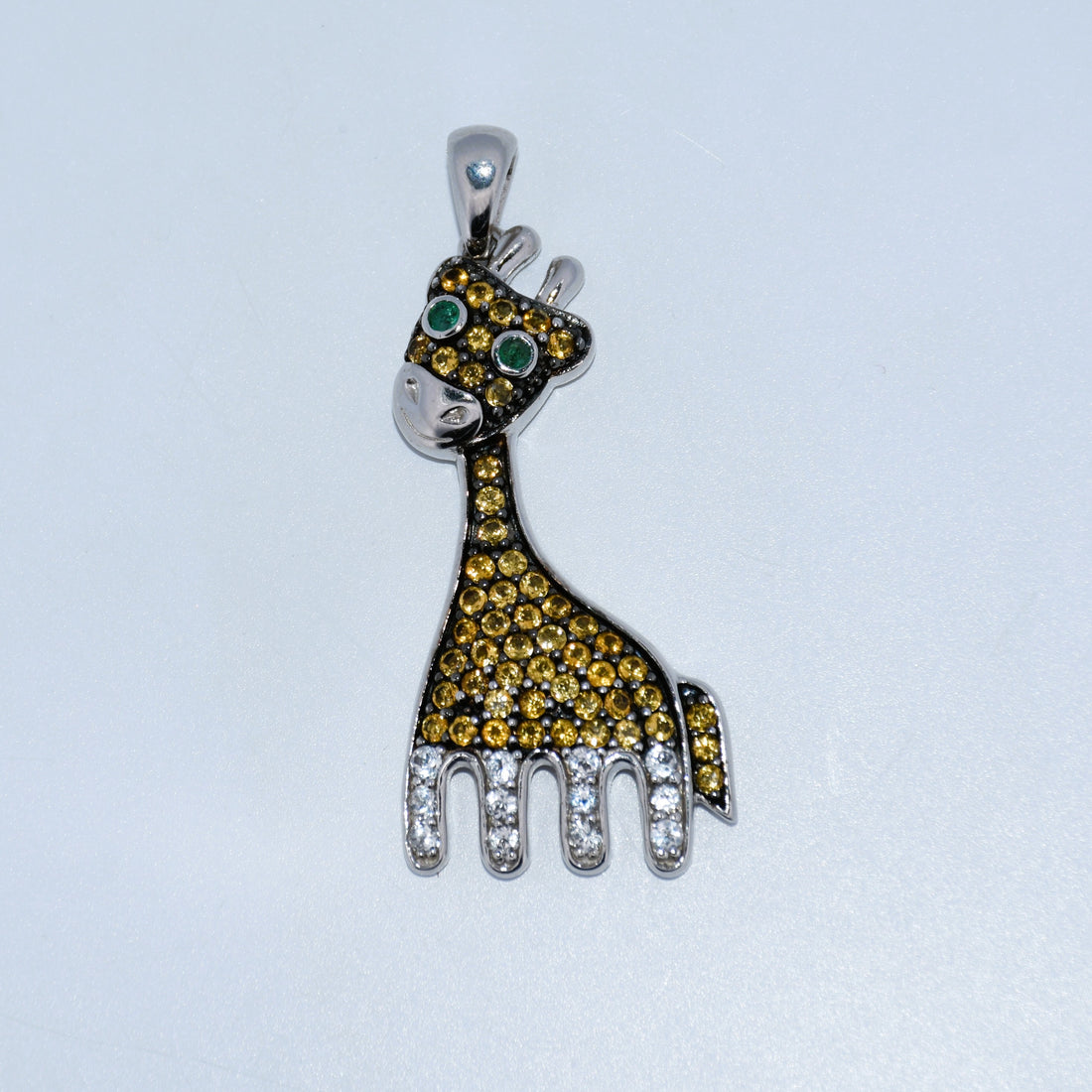 Sterling Silver | Giraffe Colorful Pendant