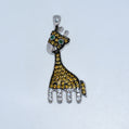 Sterling Silver | Giraffe Colorful Pendant