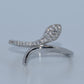 Sterling Silver | Snake Curved Open Ring