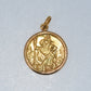 19.2K Portuguese Gold | Round Bezel St. Christopher Pendant