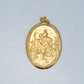 19.2K Portuguese Gold | St. Christopher Oval Pendant
