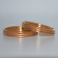 19.2K Portuguese Gold | YG Etched Design 5MM Gold Hoops