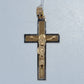 19.2K Portuguese Gold | Two-Tone Crucifix Pendant