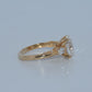 14K Gold | 2.53CT YG Hidden Halo Filigree Oval Brilliant Lab Diamond Engagement Ring