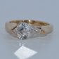 14K Gold | YG 2.52CT Kite Lab Diamond Engagement Ring