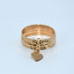 19.2K Portuguese Gold | 7 Band Rings