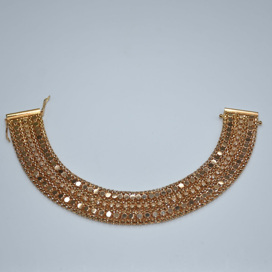 19.2K Portuguese Gold | Vintage 17mm Weave Bracelet