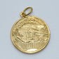 19.2K Portuguese Gold | Liberty Coin Style Pendant