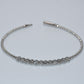 14K Gold | WG 0.97 ct Natural Diamond Flex Bezel Bangle Bracelet