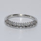 14K Gold | .20ct Natural Diamond Double Layer Wedding Band