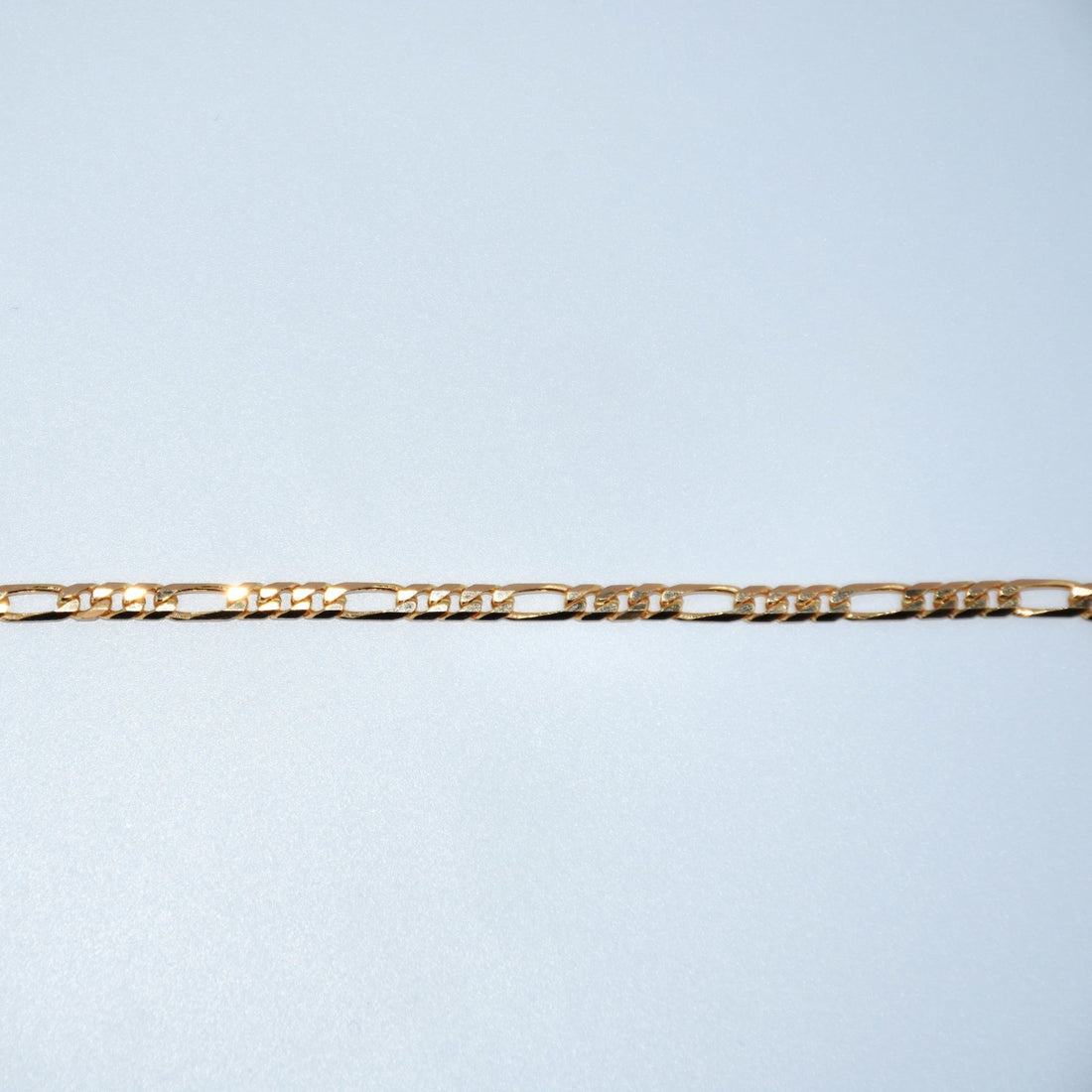 19.2K Portuguese Gold | Figaro Bracelet 6.5" 2.7mm