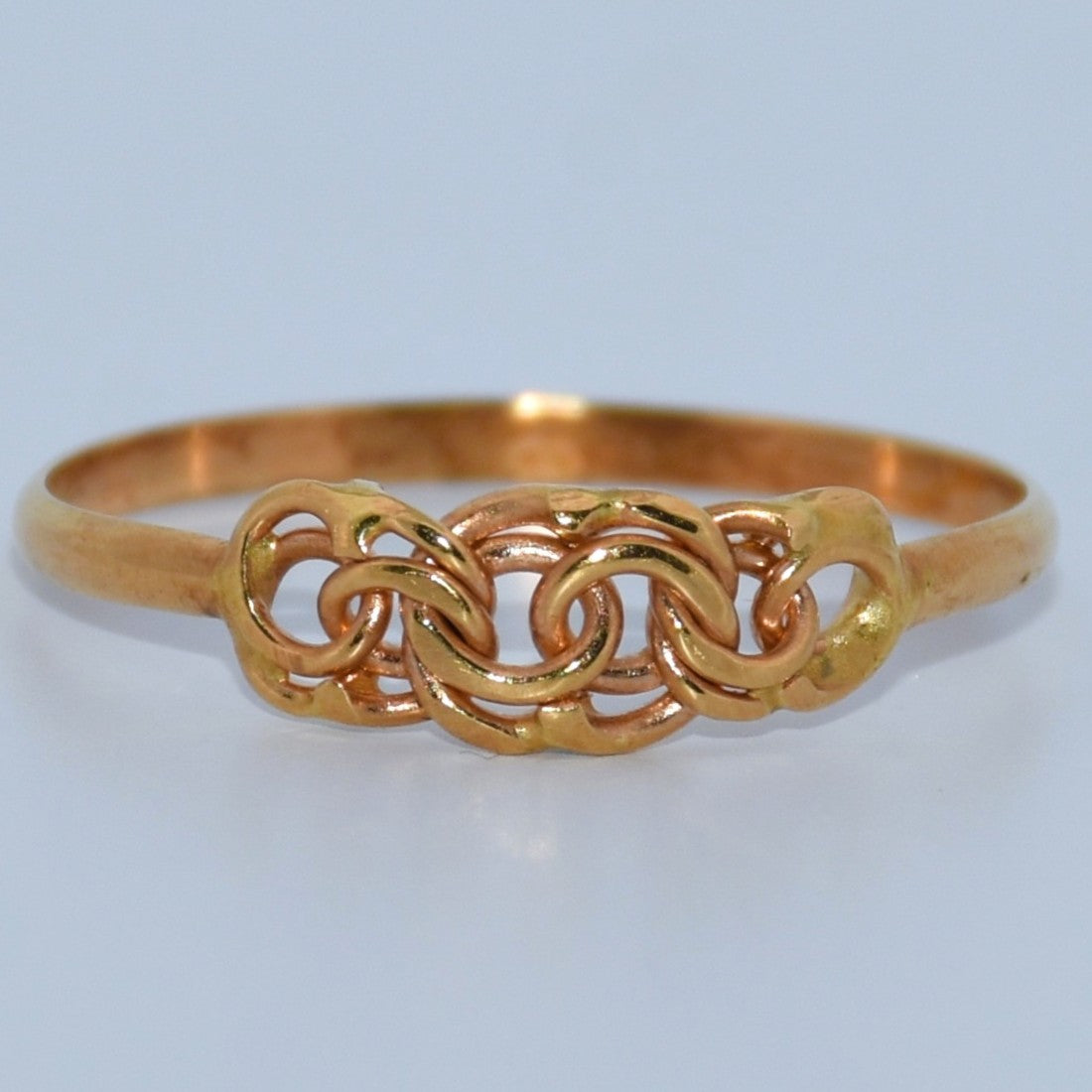 19.2K Portuguese Gold | Chain Link Ring