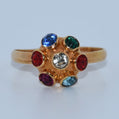 19.2K Portuguese Gold | Baby Multi Colored Stone Ring