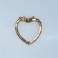 19.2K Portuguese Gold | Heart Charm Holder Pendant