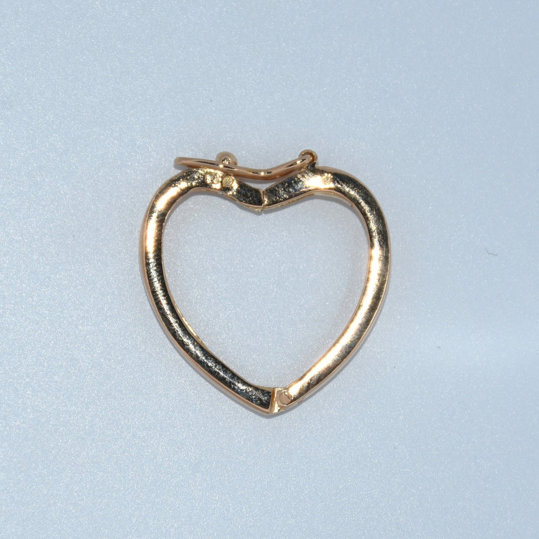 19.2K Portuguese Gold | Heart Charm Holder Pendant