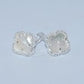 Sterling Silver | Clover Omega Cuff Earrings