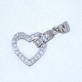 Sterling Silver | CZ Heart Pendant
