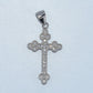 Sterling Silver | Small Cross Flower Design Pendant