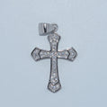 Sterling Silver | Small CZ Round Cut 3.5mm Cross Pendant