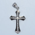 Sterling Silver | CZ Lined Cross Pendant
