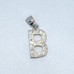 Sterling Silver | CZ Letter Charm