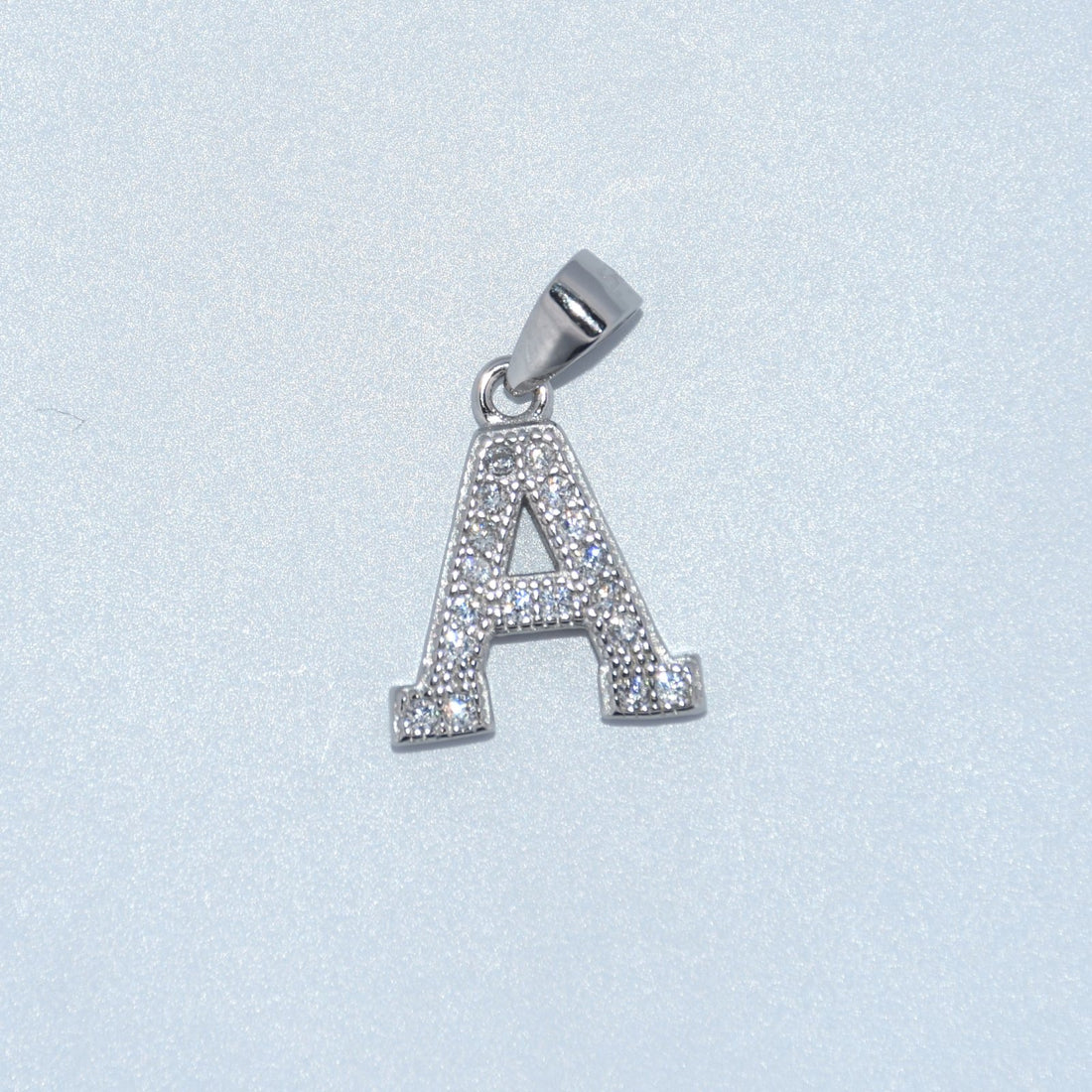 Sterling Silver | CZ Letter Charm