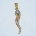 14K Gold | Tricolor Horn of Plenty Pendant