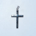14K Gold | WG Medium High Polish Cross Pendant
