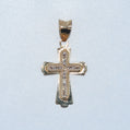 14K Gold | YG Small CZ Fancy Cross