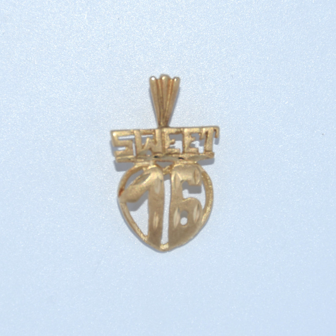 14K Gold | Sweet 16 Block Letter Charm