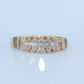 14K Gold | YG Marquise Cut Natural Diamond Ring