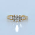 14K Gold | YG Marquise Natural Diamond Ring