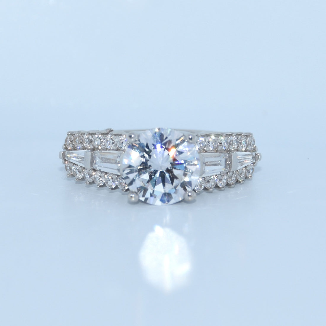 14K Gold | White Gold CZ Engagement Rings