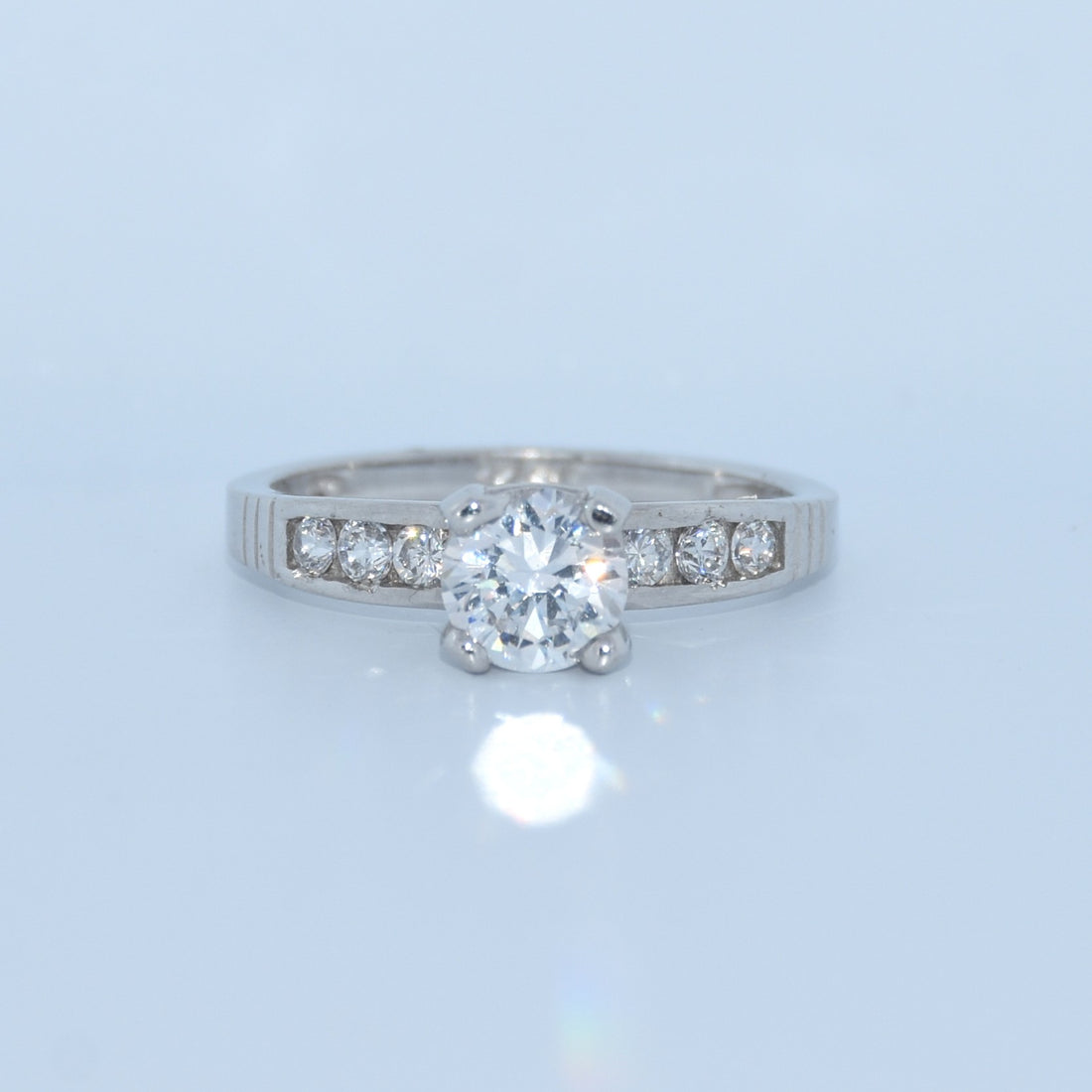 14K Gold | White Gold CZ Engagement Rings