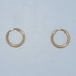19.2K Portuguese Gold | Small Traditional Endless Hoops (Argolas) Earrings