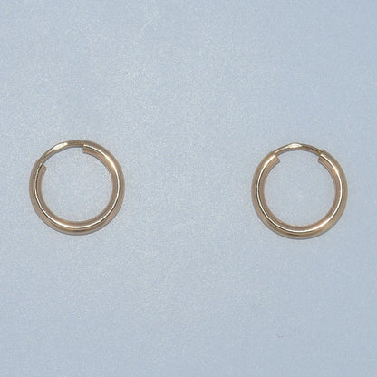 19.2K Portuguese Gold | Small Endless Hoops (Argolas) Earrings