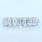 14K Gold | WG 1.249cttw Emerald Lab Diamond Wedding/Anniversary Band