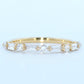 14K Gold | YG .445cttw Baguette/Round Lab Diamond Wedding/Anniversary Band