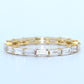 14K Gold | YG 1.071cttw Emerald Eternity Lab Diamond Wedding/Anniversary Band