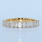 14K Gold | YG 1.207cttw Emerald Lab Diamond Wedding/Anniversary Band