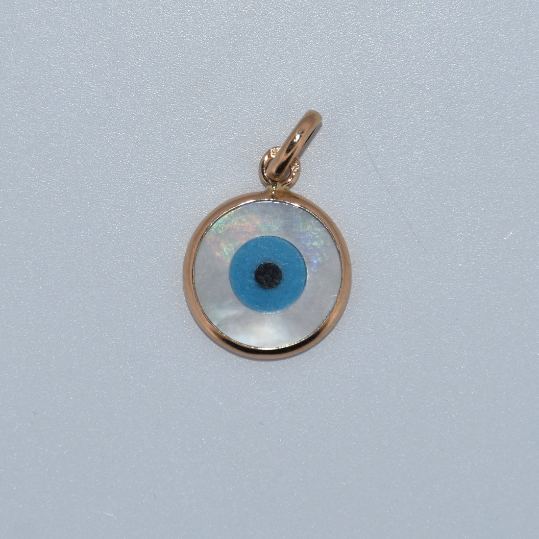 19.2K Portuguese Gold | Round Evil Eye Charm