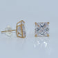 14K Gold | Stud CZ Earrings