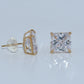 14K Gold | Stud CZ Earrings