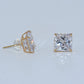14K Gold | Stud CZ Earrings