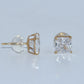 14K Gold | Stud CZ Earrings